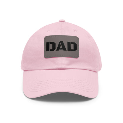 Stylish Dad Hat with Leather Patch | Perfect Gift for Fathers Day, Casual Wear, Dad's Birthday, Outdoor Activities