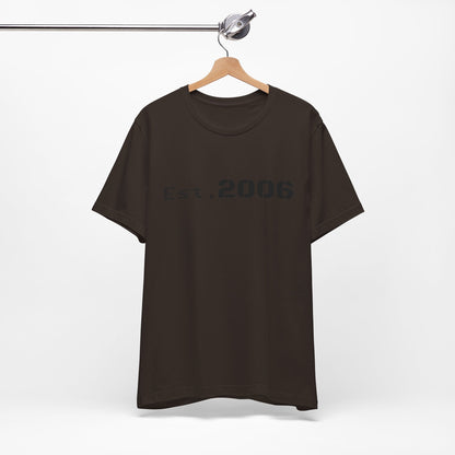 Vintage-style "Established 2006" graphic T-shirt by Printify, featuring bold print on a casual birthday gift tee.