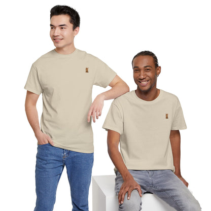 Brown kitten graphic T-shirt for cat lovers, featuring a cute cat design on a comfortable Printify T-shirt.