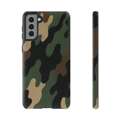 Camouflage Phone Case, Tough Phone Cover, Military Style Accessory, Protective Case for Men, Gifts for Soldiers - TRV