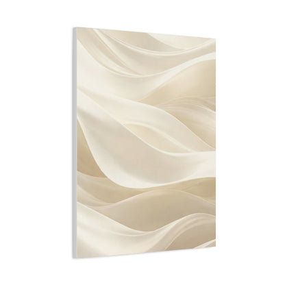 Neutral Abstract Wave Art Matte Canvas