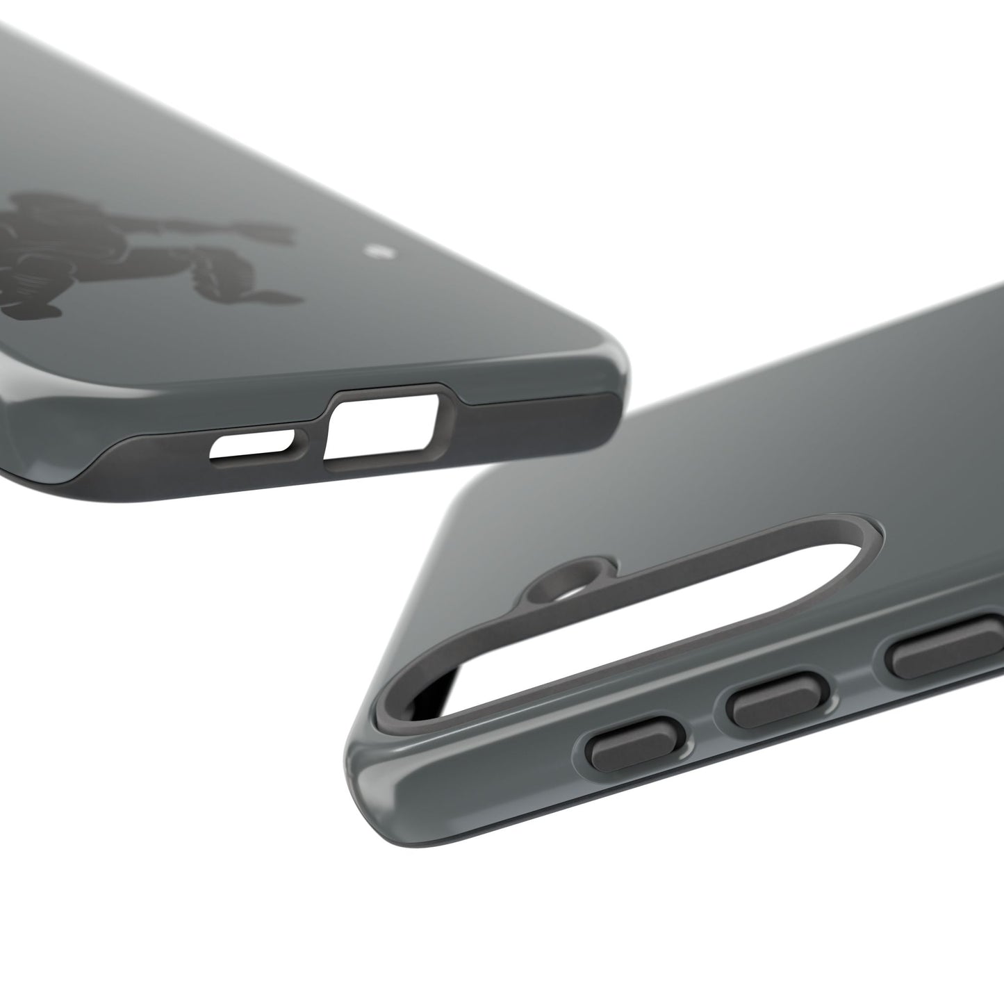 Printify baseball catcher phone case with rugged protective design for smartphones, featuring catcher-themed graphics and durable construction.
