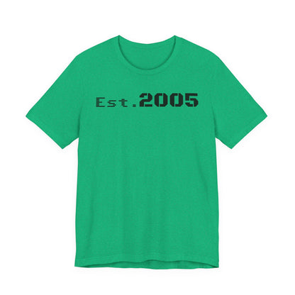 Est. 2005 Unisex Tee, Vintage T-Shirt, Custom Year Shirt, Birthday Gift, Casual Wear