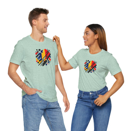 Artistic Heart Unisex Jersey Tee - Vibrant Graphic Tee, Casual Wear, Gift for Art Lovers, Birthday Surprise, Everyday Comfort - TRV