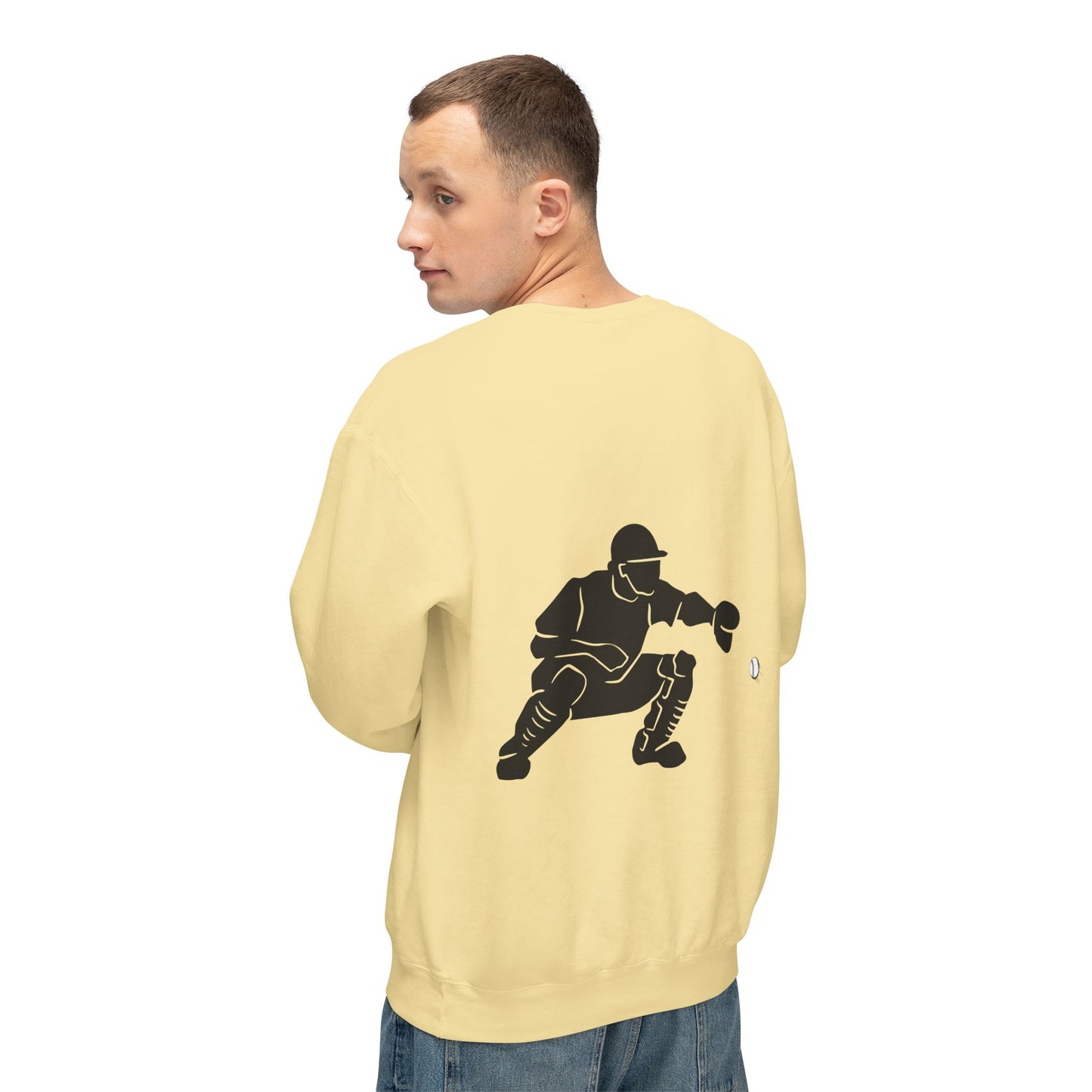 Baseball Catcher Unisex Sports Crewneck Sweatshirt - Perfect for Athletes & Casual Wear, Great for Game Days, Birthdays, Apparel for Fans