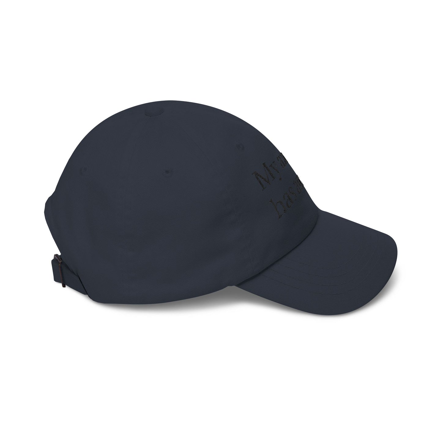 Dad Cap — "My anxiety has anxiety" Embroidered White Baseball Hat