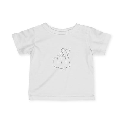 Cute Infant Tee with Love Hand Gesture Design