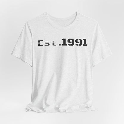 Unisex Vintage Est. 1991 Tee - Perfect Gift for Birthdays, Anniversaries, Throwback Fashion, Casual Wear, Milestone Celebrations