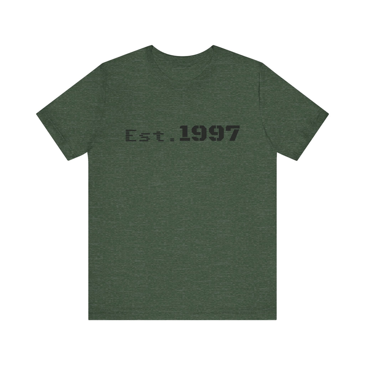 Vintage 1997 Established T-Shirt by Printify featuring classic design and comfortable cotton fabric.