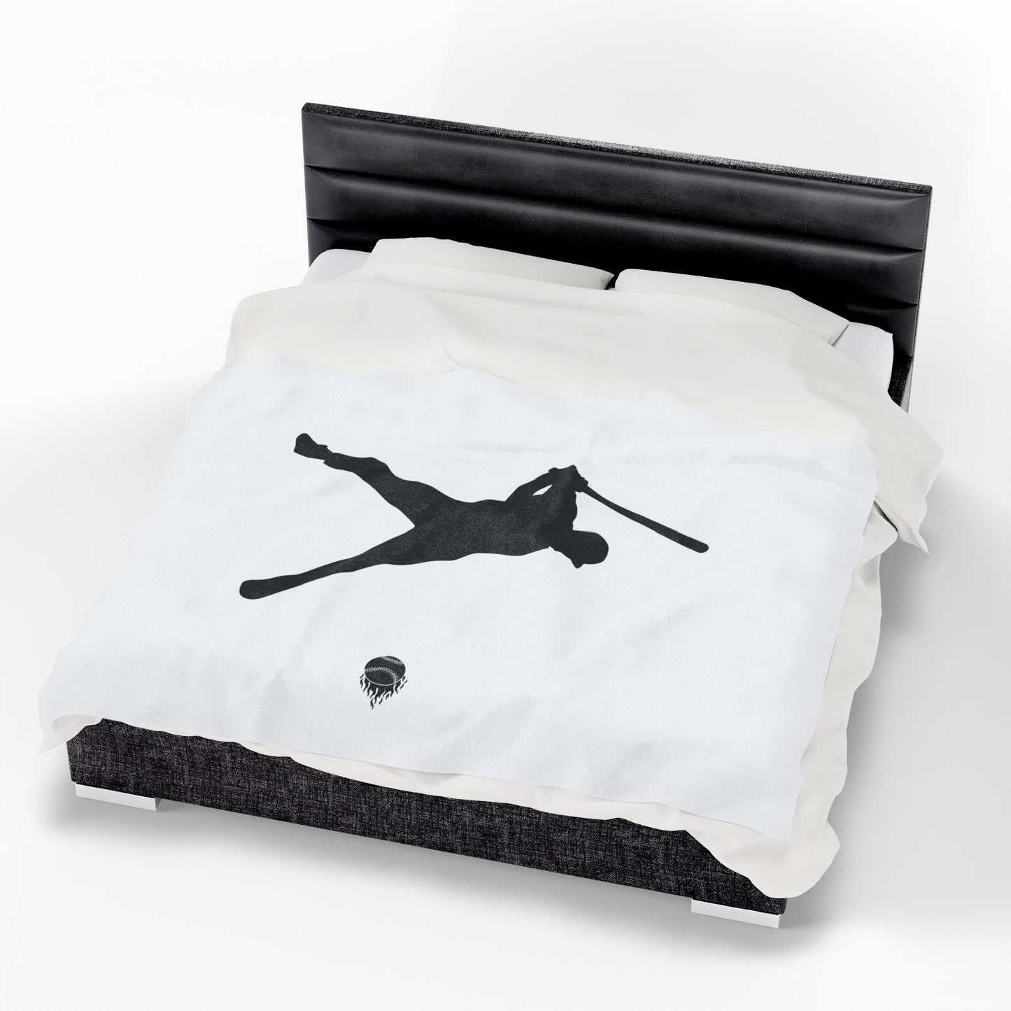 Baseball Player Plush Blanket | Soft Sports Throw, Cozy Gift for Athletes, Home Decor, Game Day Blanket, Perfect for Birthdays - TRV