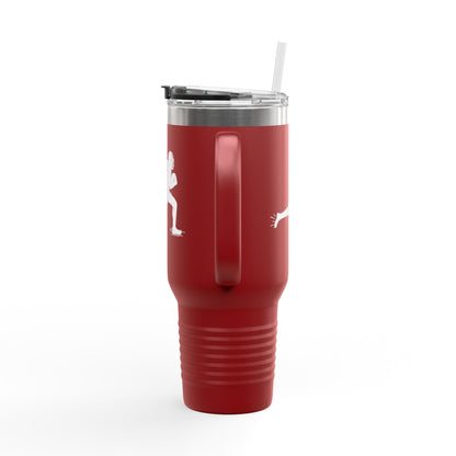 Football Player Coffee Tumbler, Insulated Travel Mug for Active Lifestyles, Sporty Drinkware for On-the-Go, Perfect Gift for Athletes