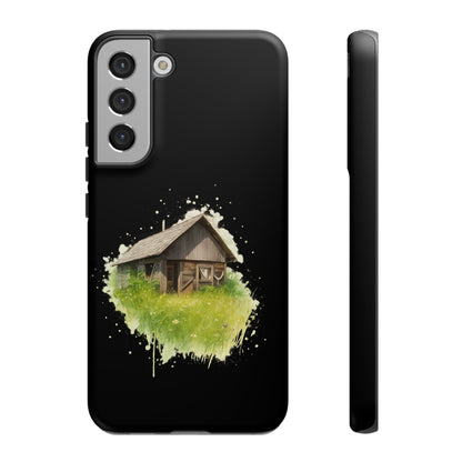 Rustic Farmhouse Phone Case, Cute Cottage Design, Tough Cases for Nature Lovers, Eco-Friendly Gift, Customizable Tech Accessories - TRV