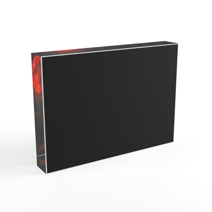 Vampire Lord Photo Block — Gothic Red Moon Desktop Art