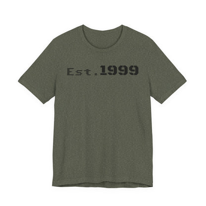 Established 1999 Unisex Tee | Vintage Birth Year Shirt, Casual Birthday Gift, Personalized Family Reunion Apparel, Retro Style [...] - TRV