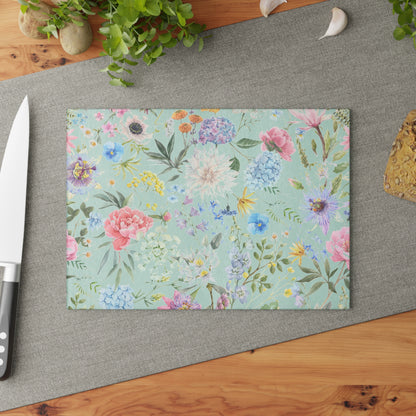 Pastel Garden Floral Glass Cutting Board - view 10