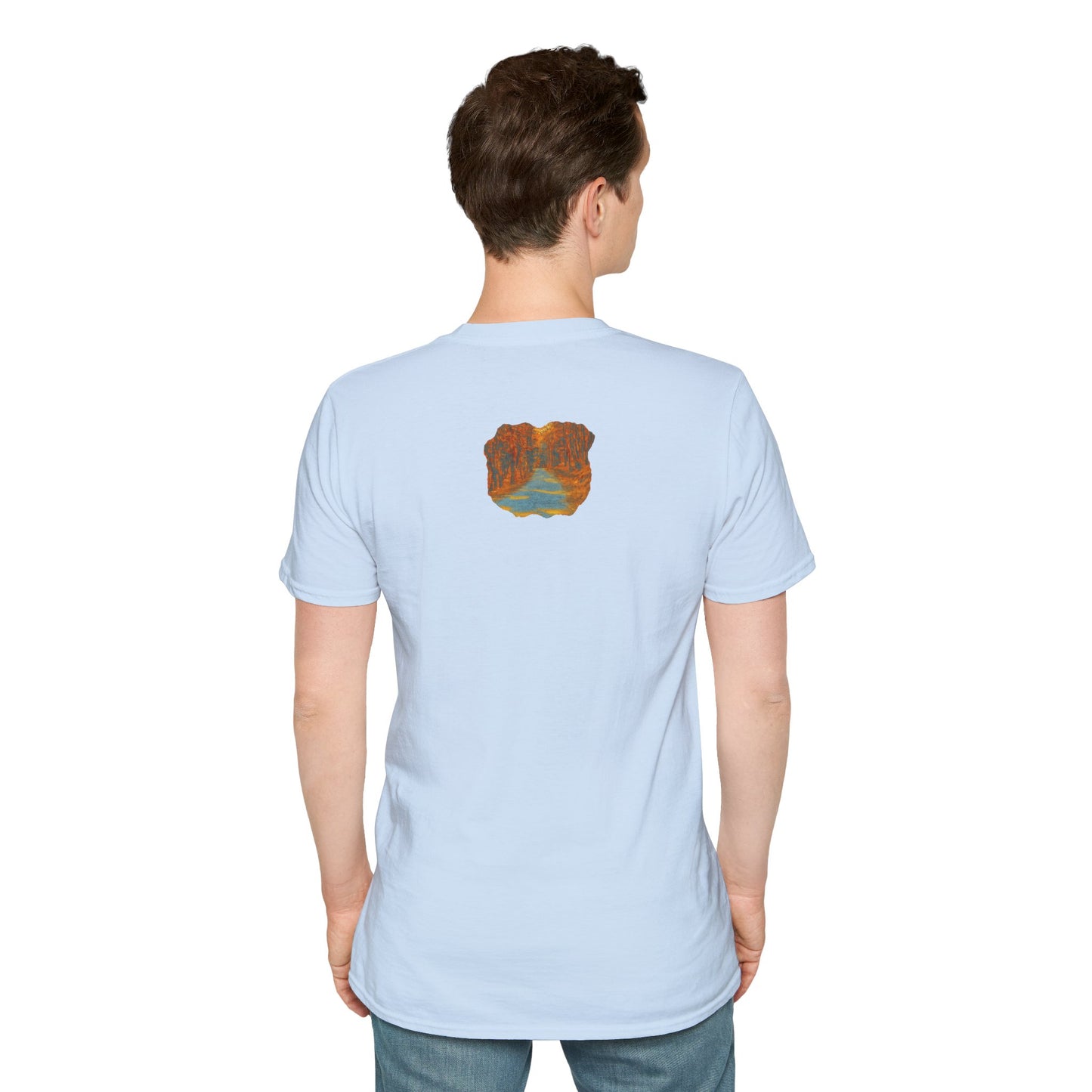 Autumn Pathway Unisex Softstyle T-Shirt, Cozy Fall Shirt, Nature Lover Tee, Scenic Route Top, Gift for Hikers, Casual Wear, Outdoor [...]