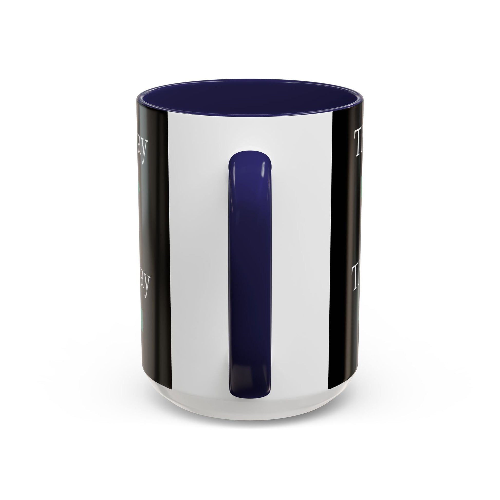 Ceramic coffee mug with "This Way or That Way" arrow design, available in 11oz or 15oz sizes, by Printify.