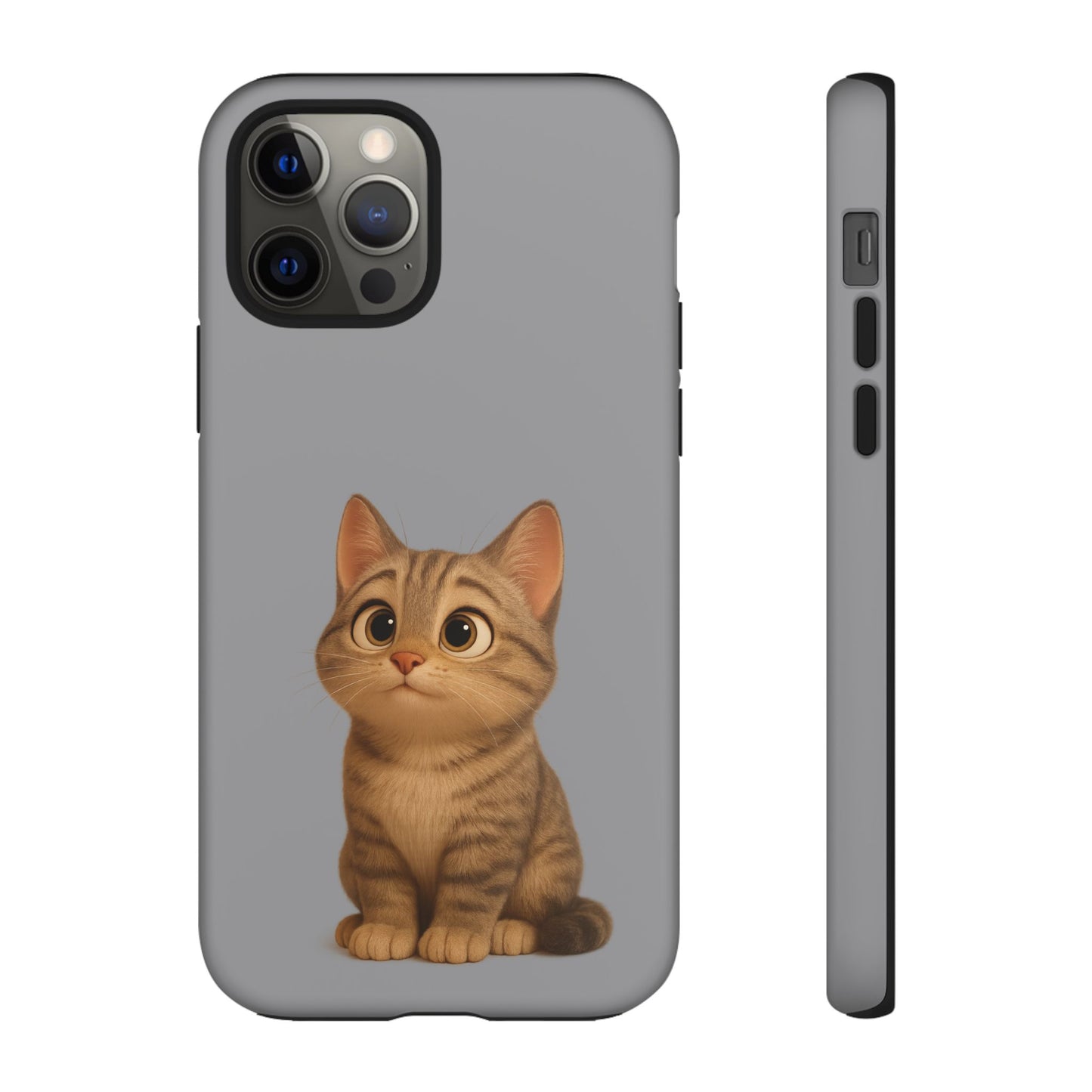 Cute Cat Phone Case, Kawaii Pet Accessory, Gift for Cat Lovers, Animal Phone Cover for Kids, Unique Kitty Design, Birthdays, Holidays - TRV