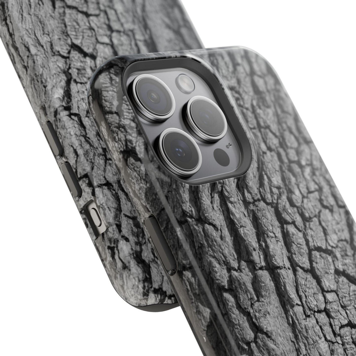 Bark Texture Magnetic Impact Phone Case
