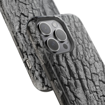 Bark Texture Magnetic Impact Phone Case