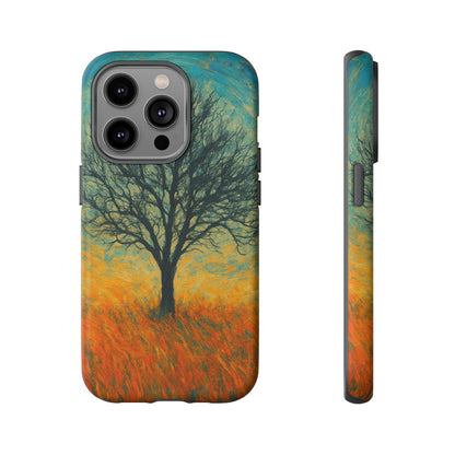 Artistic Phone Case with Tree Design, Nature Lover Gift, Unique Phone Cover, Holiday Present, Eco-friendly Tech Accessories - TRV