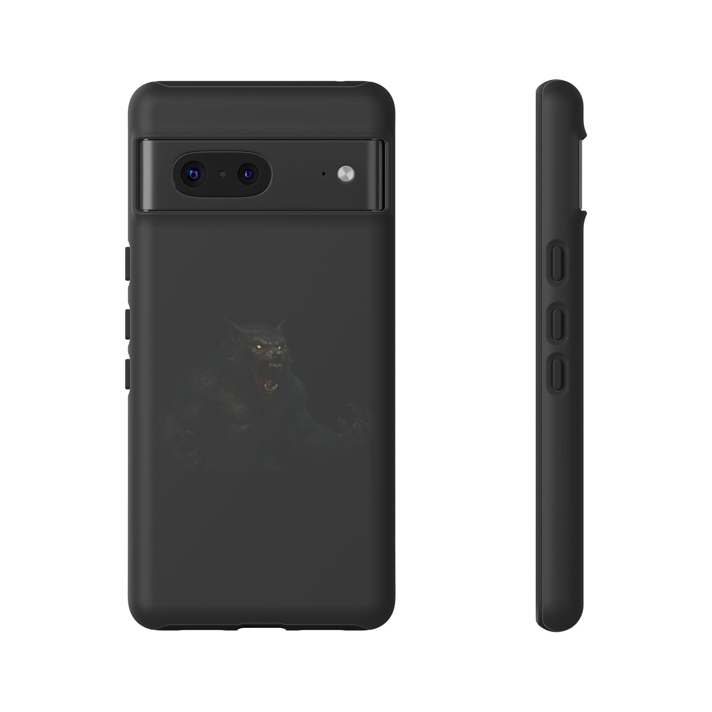 Werewolf Phone Case, Tough Cases, Black Panther Design, Gift for Animal Lovers, Phone Accessories, Fierce Phone Protection - TRV