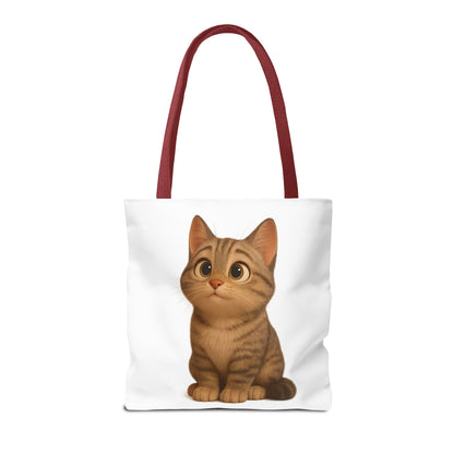 Cute Cat Tote Bag - Perfect for Animal Lovers, Eco-Friendly Carryall, Beach Bag, Shopping Tote, Gift for Cat Owners - TRV