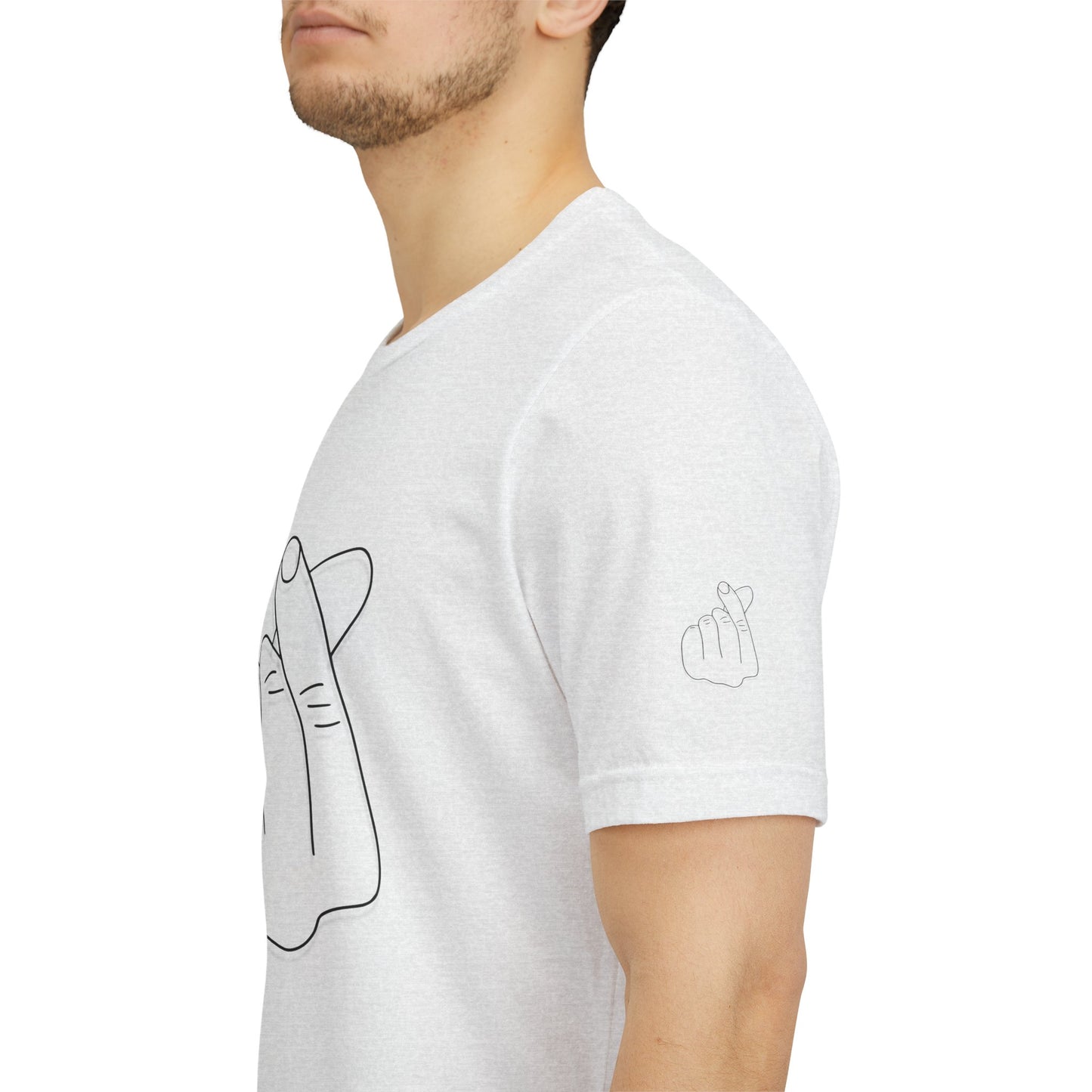 Minimalist Hand Sign Unisex Tee | Casual Everyday Wear | Perfect for Gift Givers