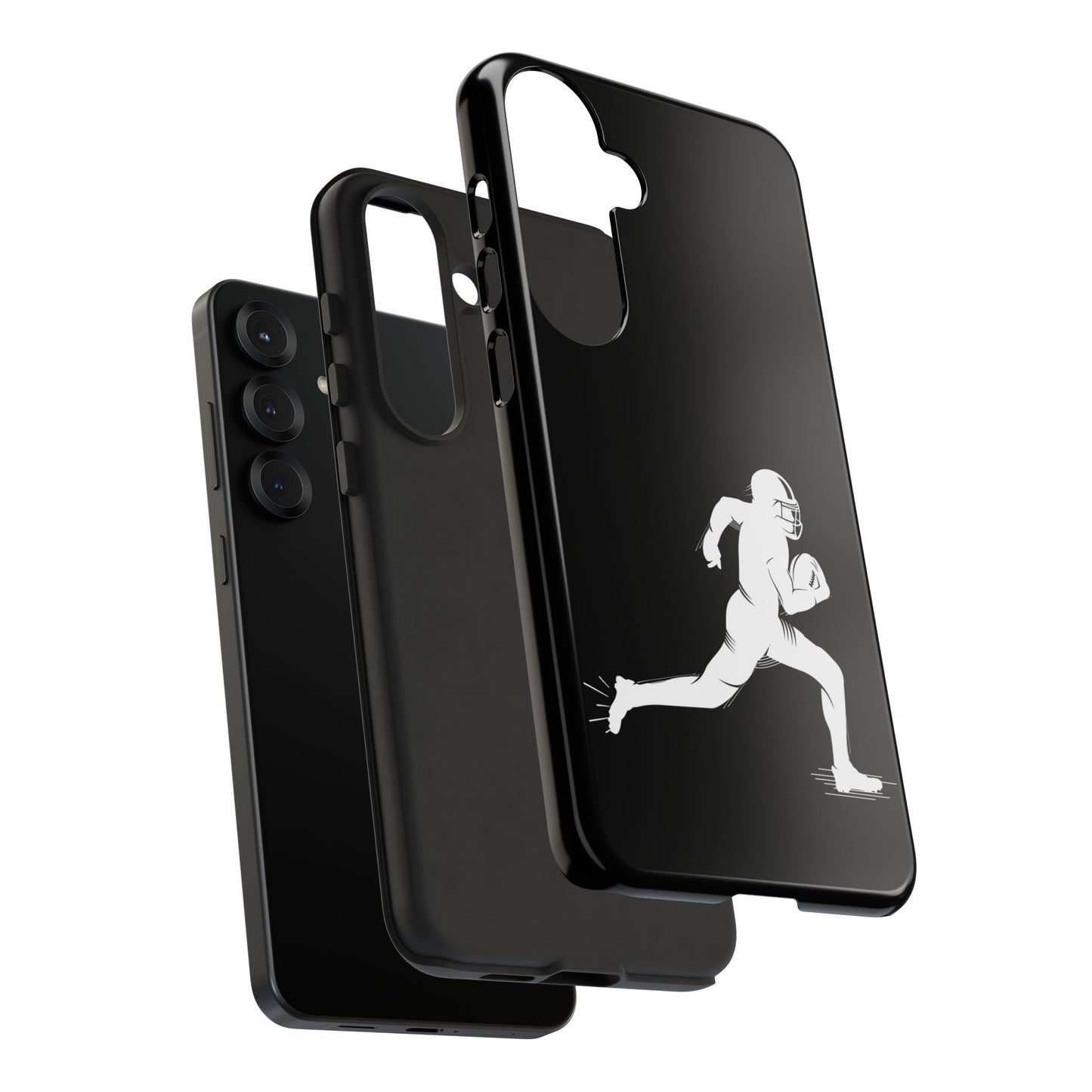Football Player Phone Case, Tough Cases, Sports Phone Cover, Gift for Athletes, iPhone & Samsung Accessories, Running Player Design - TRV
