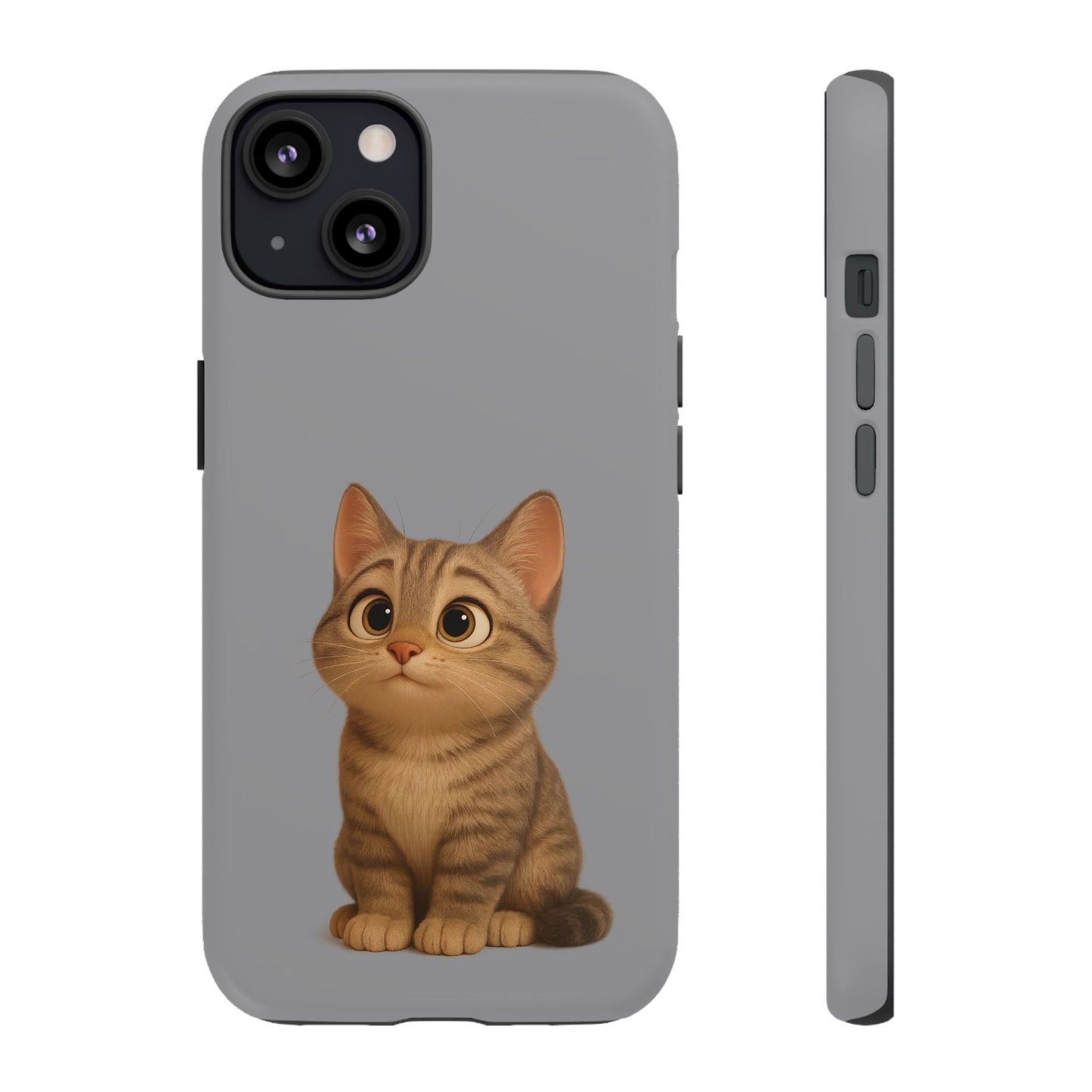 Cute Cat Phone Case, Kawaii Pet Accessory, Gift for Cat Lovers, Animal Phone Cover for Kids, Unique Kitty Design, Birthdays, Holidays - TRV