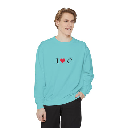 Unisex Sweatshirt, I love Football, Cozy, Perfect for Everyday Wear, Gift Idea for Friends, Couples, and Special Occasions - TRV