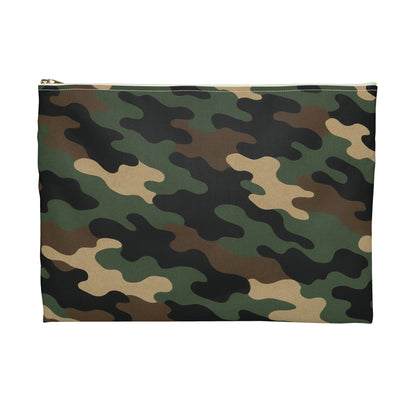 Camouflage Accessory Pouch - Chic Camo Makeup Bag, Gear Organizer, Travel Essentials, Military Style, Gift for Him/Her