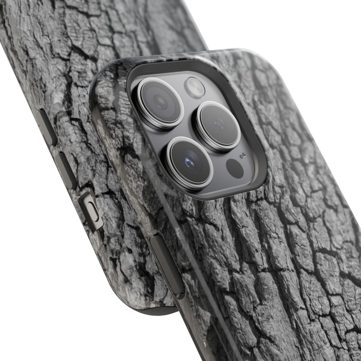 Bark Texture Magnetic Impact Phone Case