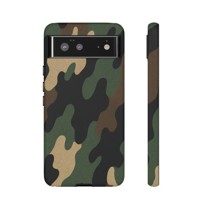 Camouflage Phone Case, Tough Phone Cover, Military Style Accessory, Protective Case for Men, Gifts for Soldiers - TRV