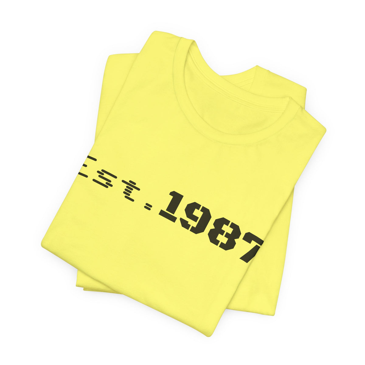 Vintage Est. 1987 T-shirt by Printify featuring a classic design celebrating the year 1987.