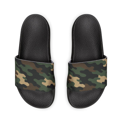 Camouflage Men's Slip-On Sandals | Casual Comfort Footwear for Summer, Beach Days, Outdoor Activities, Gifts for Him, Fashionable Slides - TRV