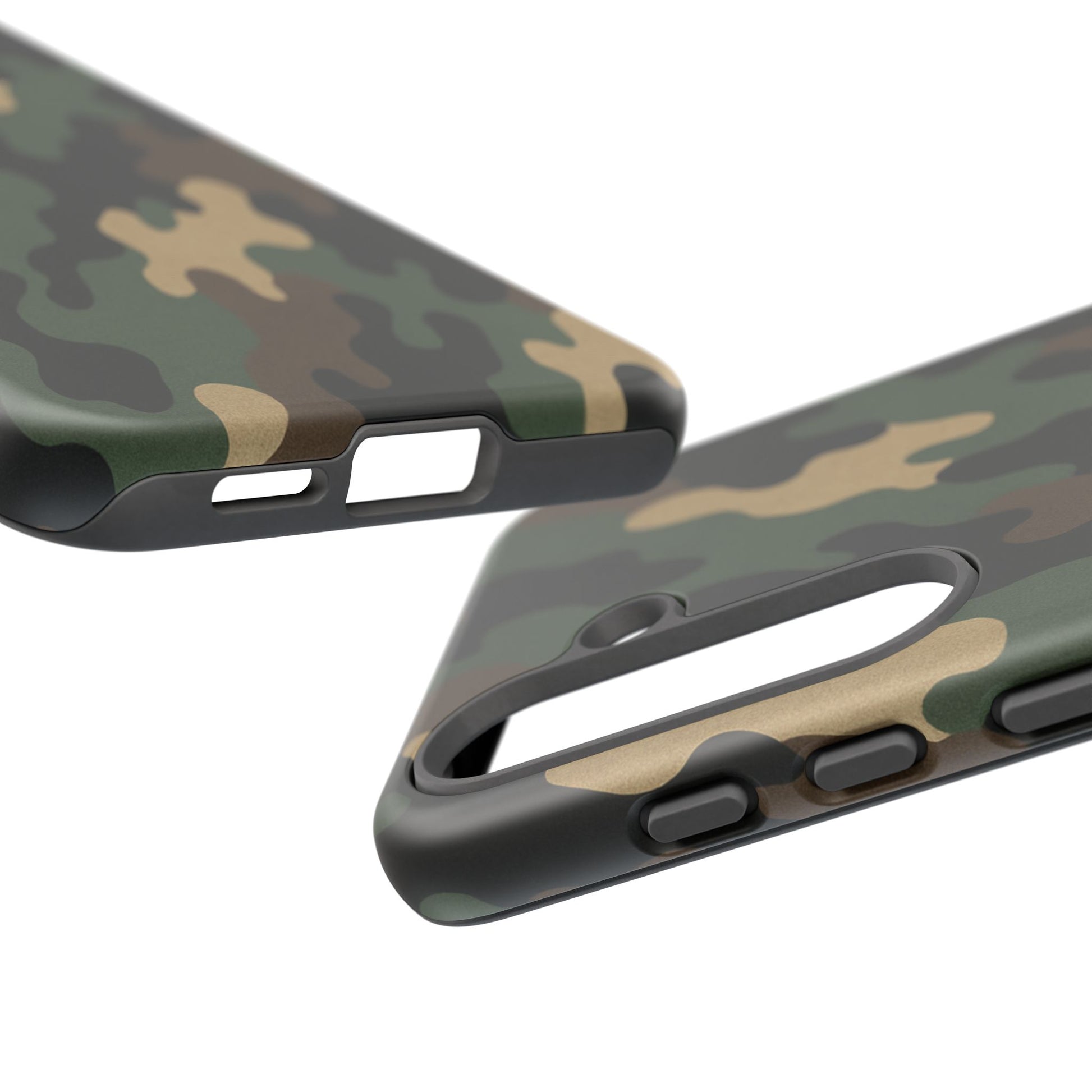 Camouflage tough phone case by Printify, rugged camo protective cover for smartphones with durable design and military-inspired pattern.