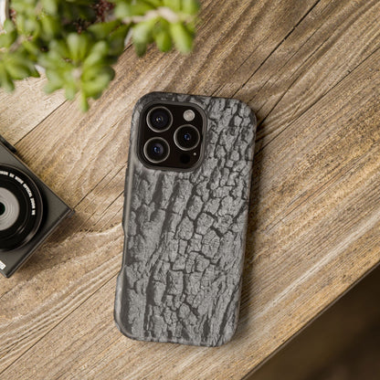 Bark Texture Magnetic Impact Phone Case