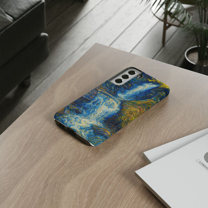 Artistic Phone Case - Waterfall Design, Unique Gift, Phone Accessory, Nature Lover, Original Artwork - TRV