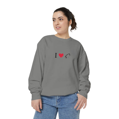 Unisex Sweatshirt, I love Football, Cozy, Perfect for Everyday Wear, Gift Idea for Friends, Couples, and Special Occasions - TRV