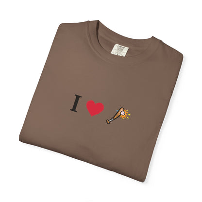 I Love Baseball  Unisex Tee, Gift for Couples, Cute Matching T-Shirts, Casual Everyday Wear, Anniversary Present, Love Shirt - TRV