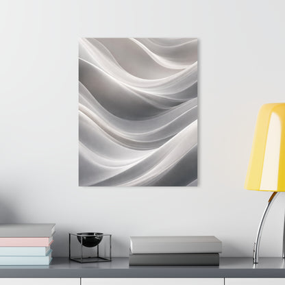 Abstract White Wave Acrylic Print | Wall Art