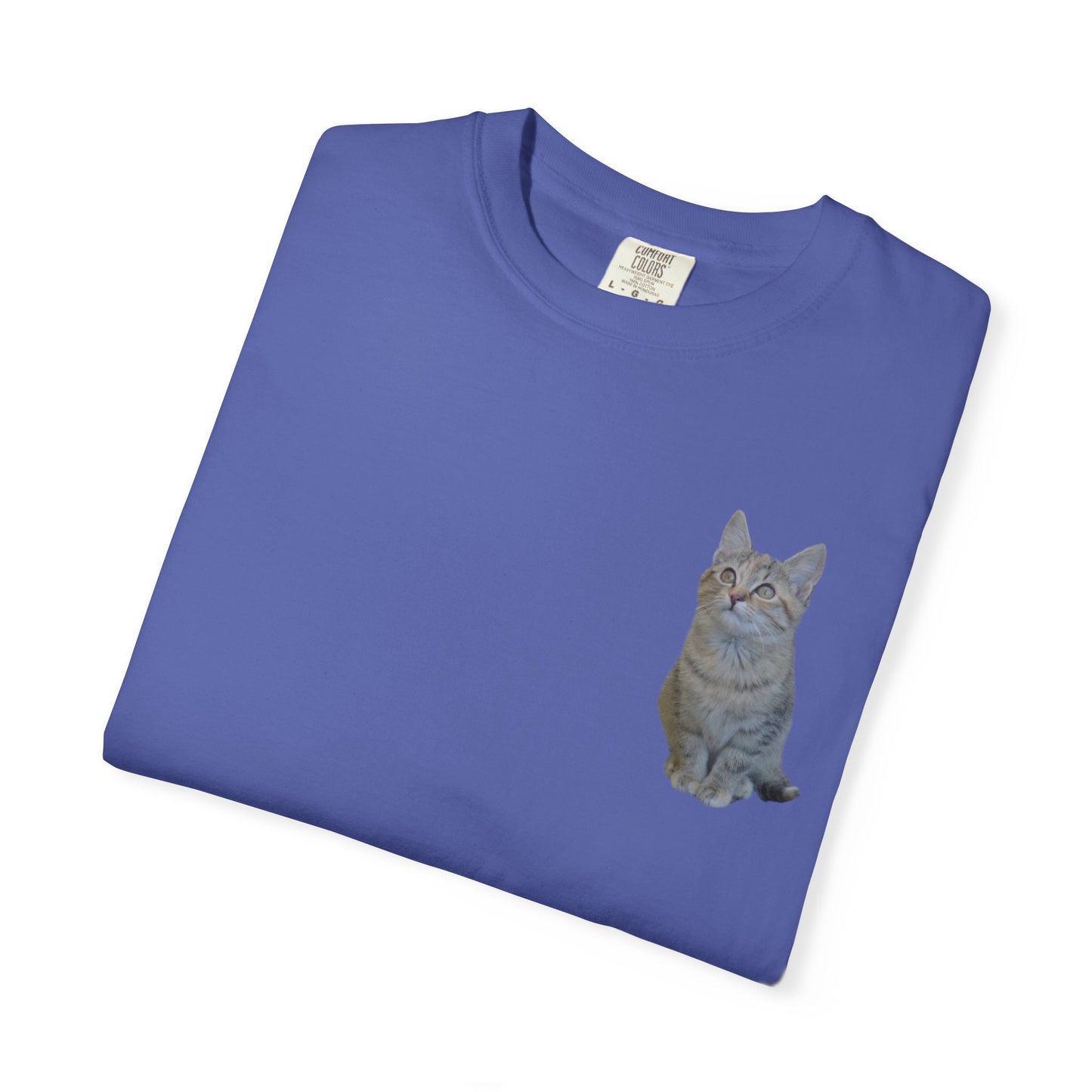 Whimsical Cat Pocket T-Shirt for Cat Lovers - TRV