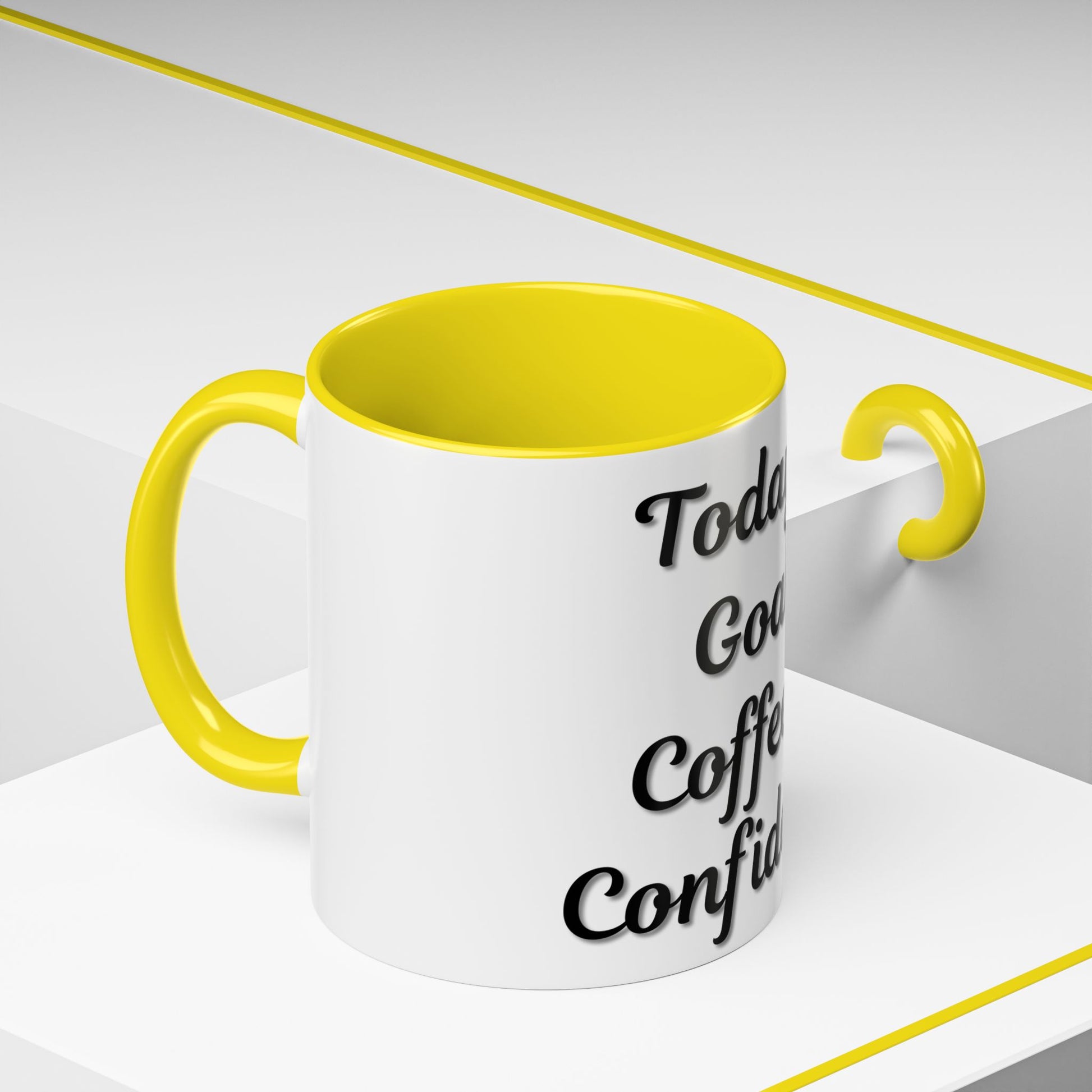 Inspirational Coffee Mug - Today's Goal: Coffee & Confidence - TRV