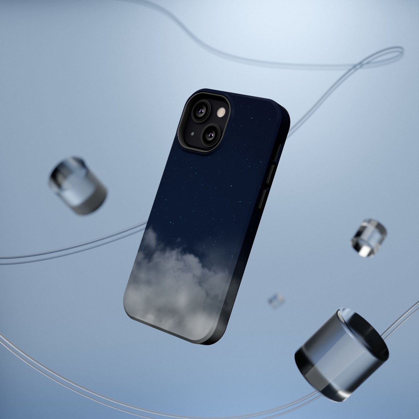 Night Sky Magnetic Impact-Resistant Phone Case — Foggy Cloud Design