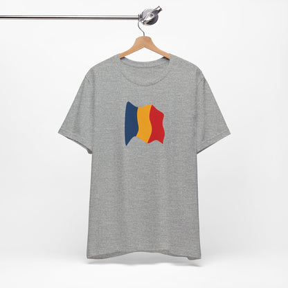 Romanian Flag Unisex Short Sleeve Tee, Casual Shirt, Travel T-Shirt, Gift for Romanians, Summer Outfit, Everyday Wear