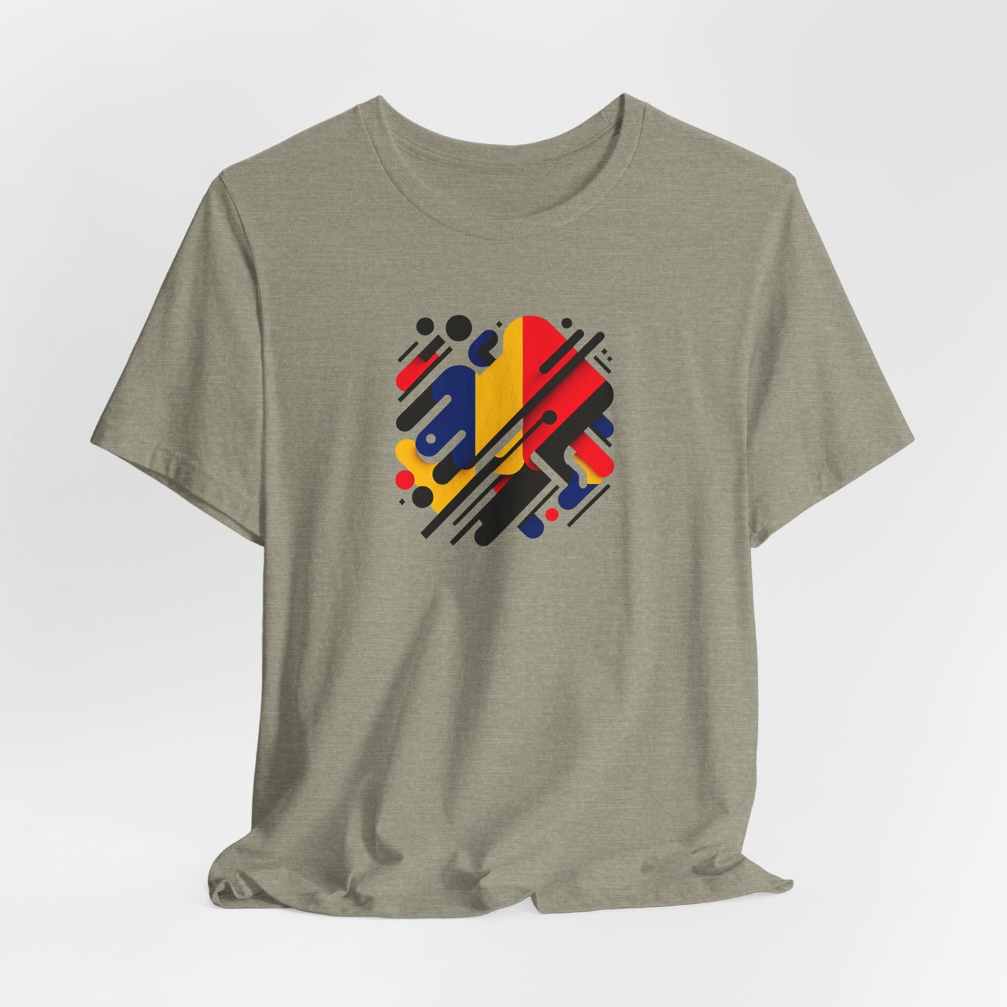 Artistic Heart Unisex Jersey Tee - Vibrant Graphic Tee, Casual Wear, Gift for Art Lovers, Birthday Surprise, Everyday Comfort - TRV