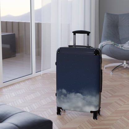 Skyline Carry-On Suitcase – Starry Night & Cloud Print Travel Luggage