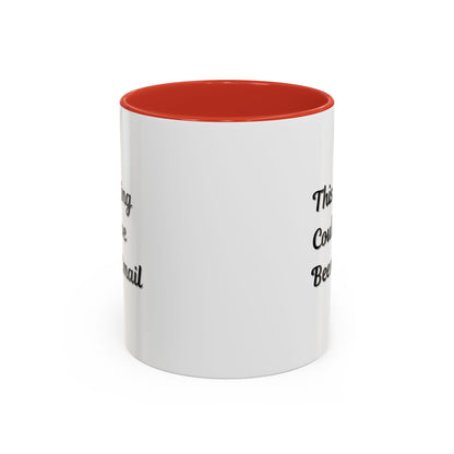 Funny office coffee mug with "This Meeting Could Have Been An Email" slogan, ceramic mug for office or home use.
