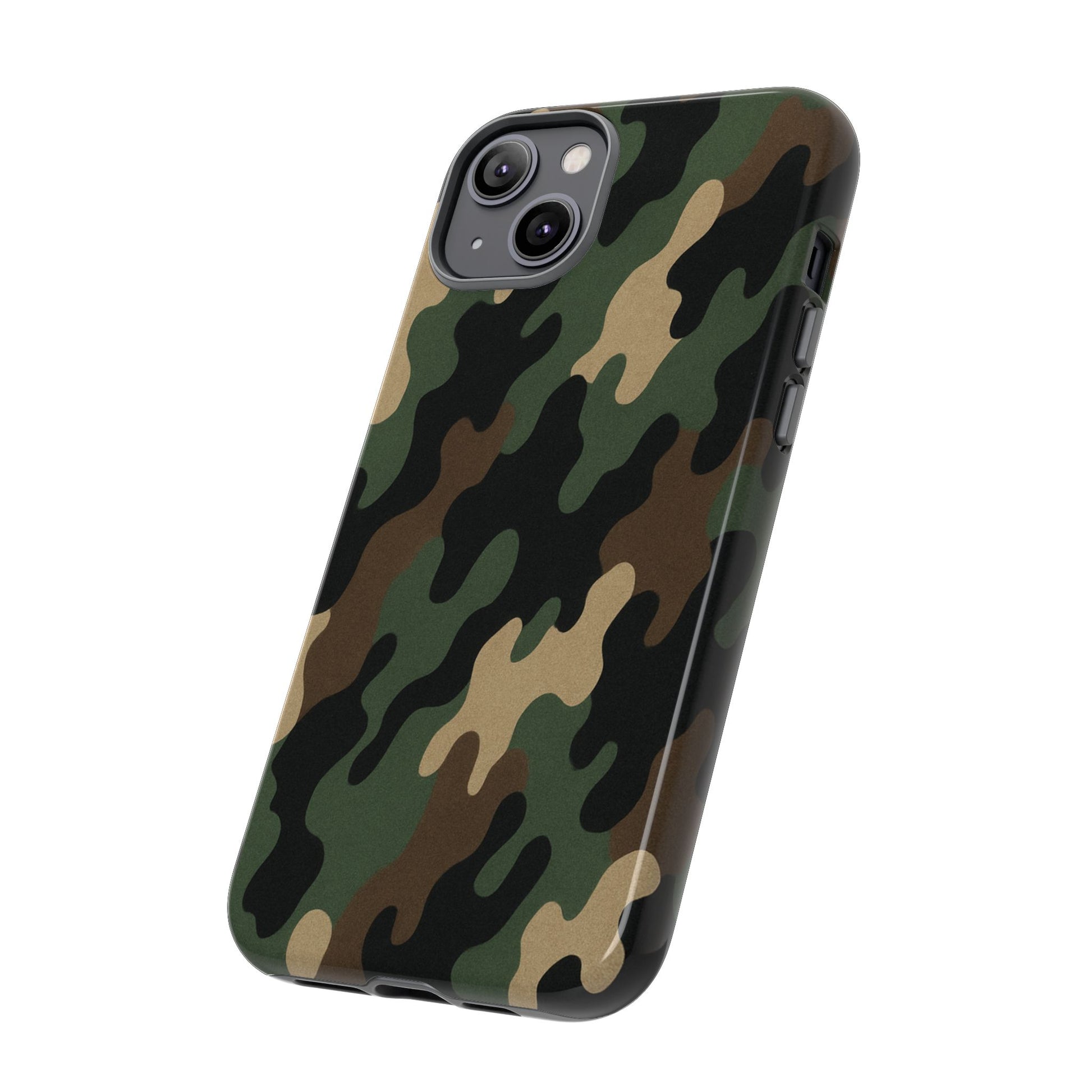 Camouflage tough phone case by Printify featuring rugged camo design and durable protection for smartphones.